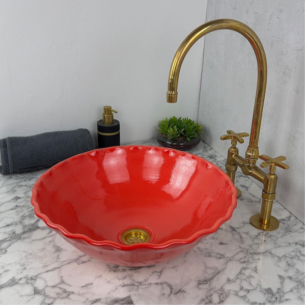 Vasque Marocaine en céramique de style minimaliste #70B