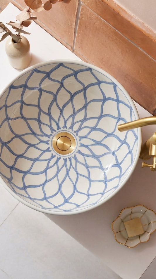 Vasque Marocaine en céramique de style oriental #348A