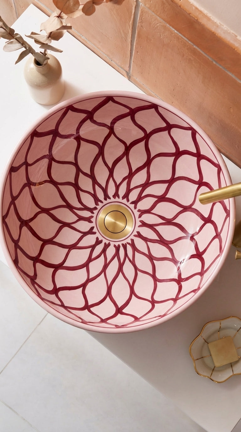 Vasque Marocaine en céramique de style oriental #348C