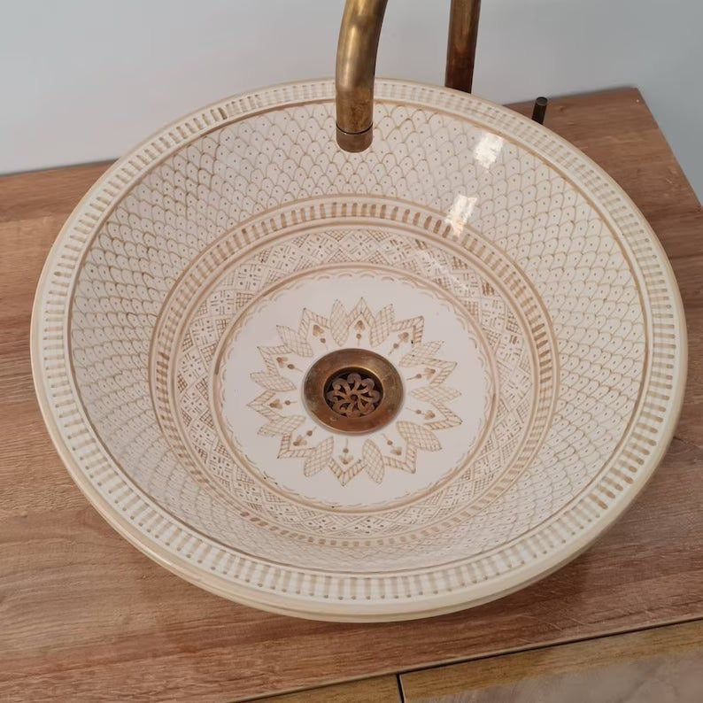 Vasque Marocaine en céramique de style oriental #330 B