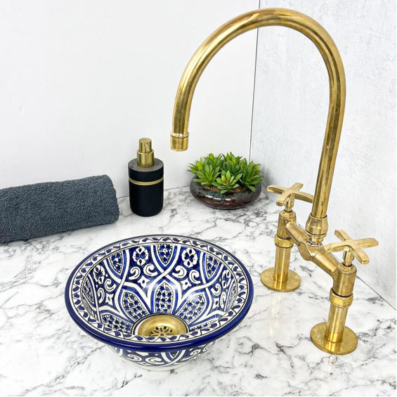 Vasque Marocaine en céramique de style oriental #103