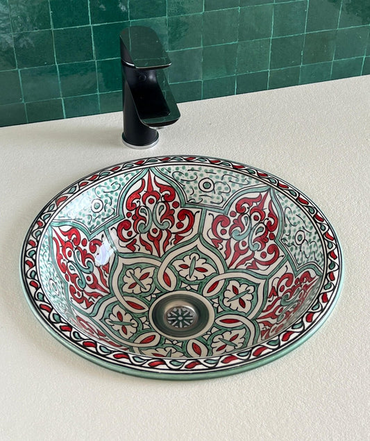 Vasque Marocaine en céramique de style oriental #34