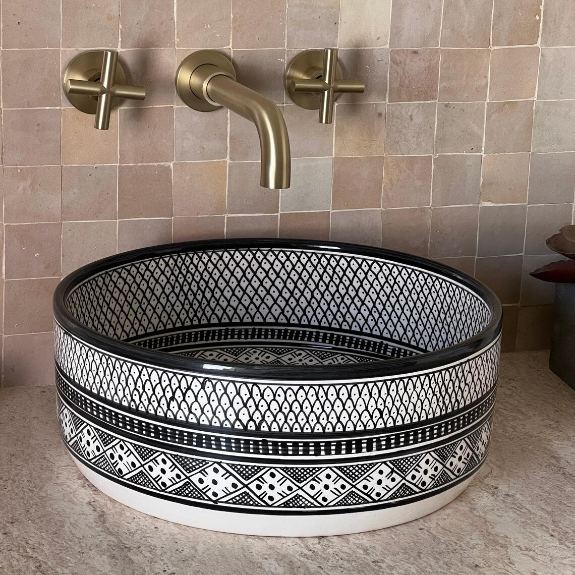 Marokkanisches Keramikwaschbecken im orientalischen Stil #37