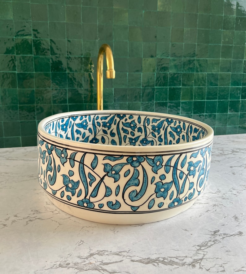 Vasque Marocaine en céramique de style oriental #1
