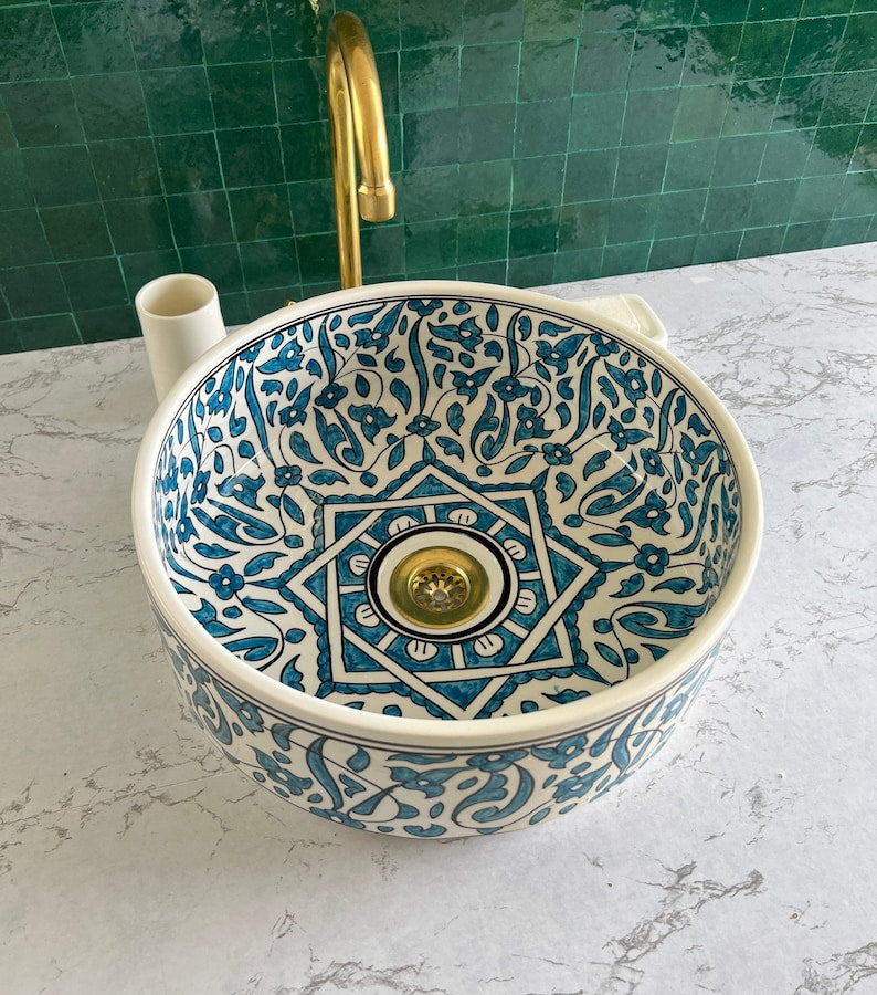 Vasque Marocaine en céramique de style oriental #1