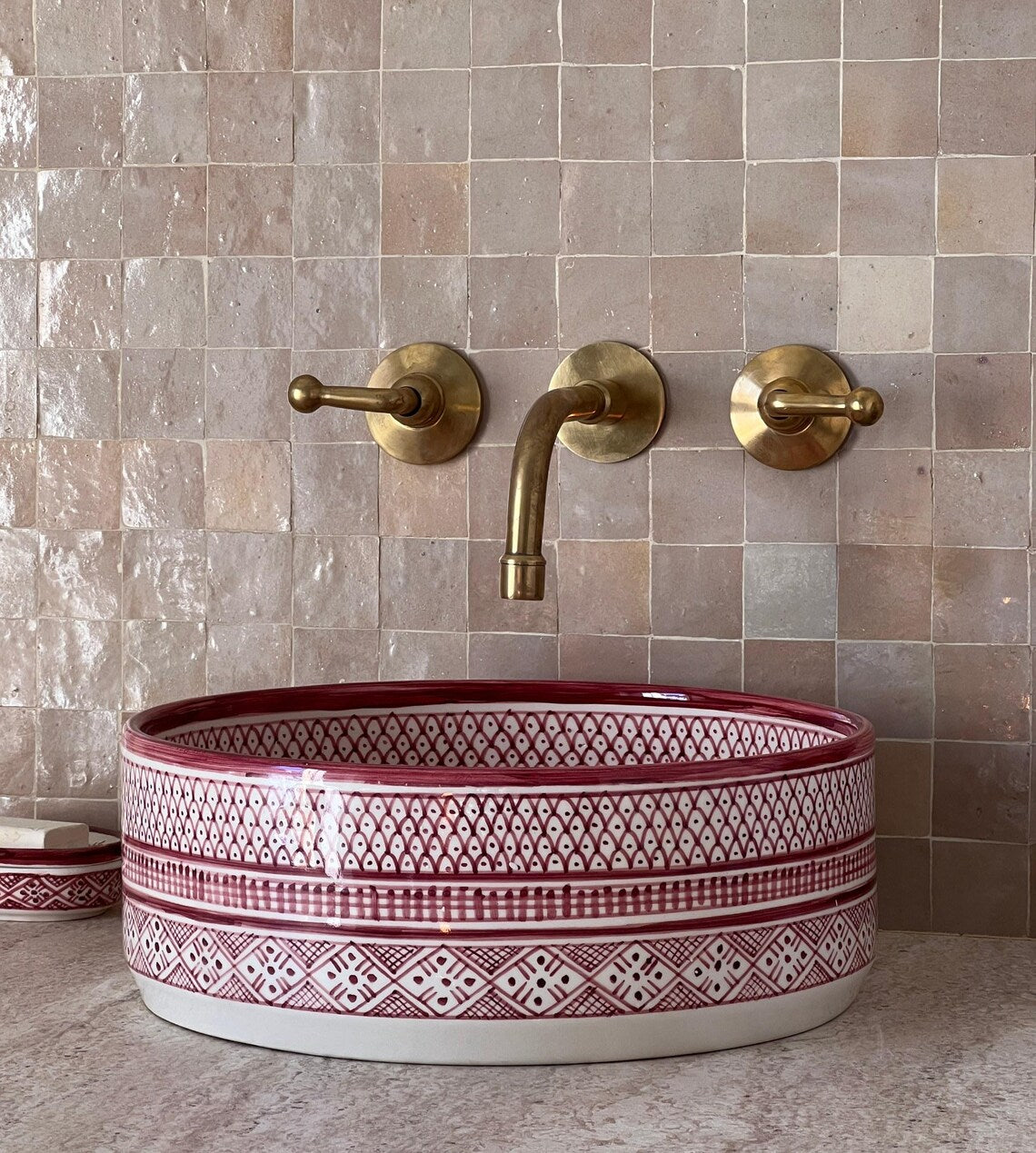 Marokkanisches Keramikwaschbecken im orientalischen Stil #38