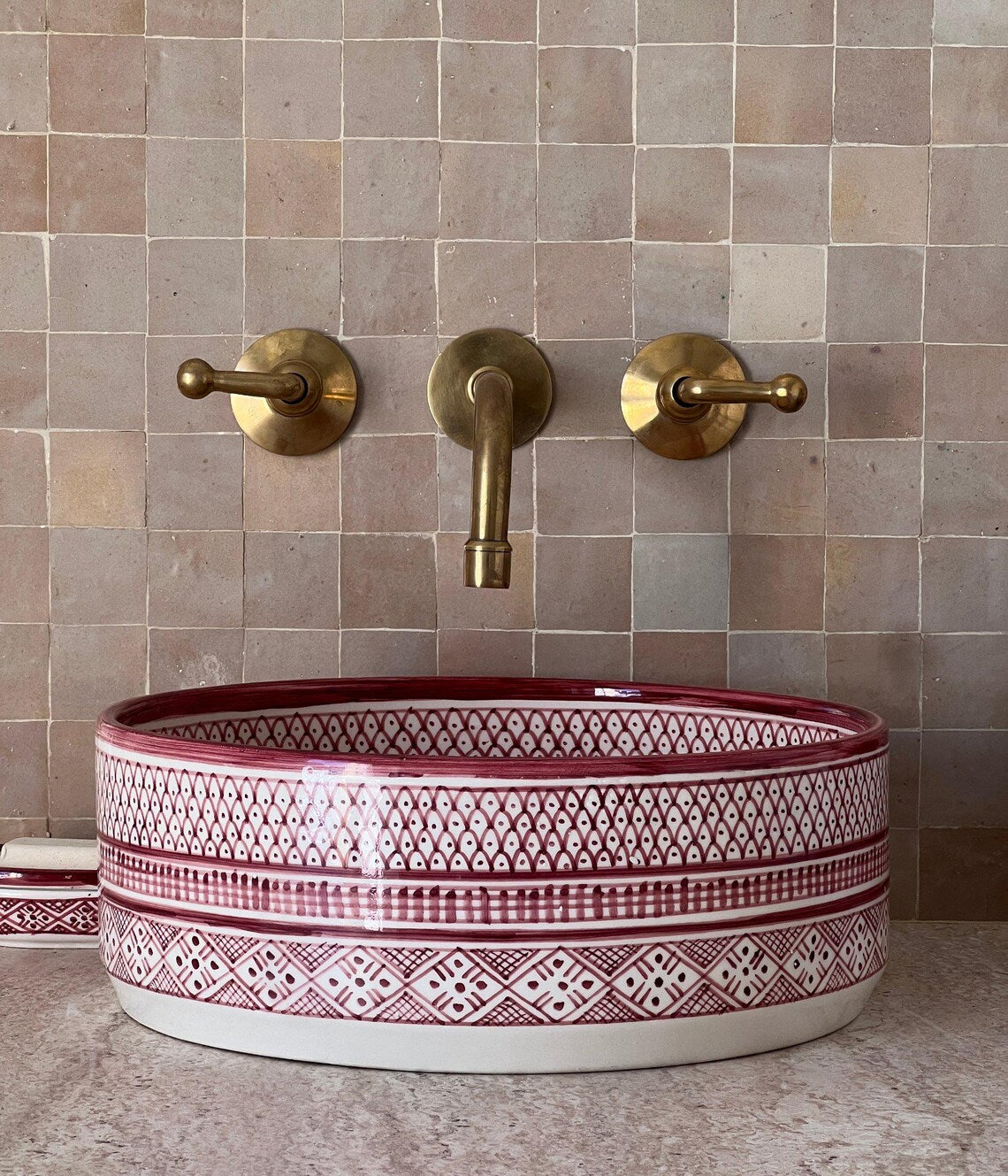 Marokkanisches Keramikwaschbecken im orientalischen Stil #38