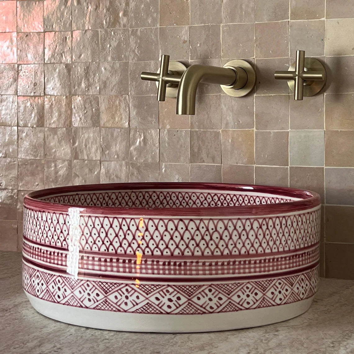 Marokkanisches Keramikwaschbecken im orientalischen Stil #38