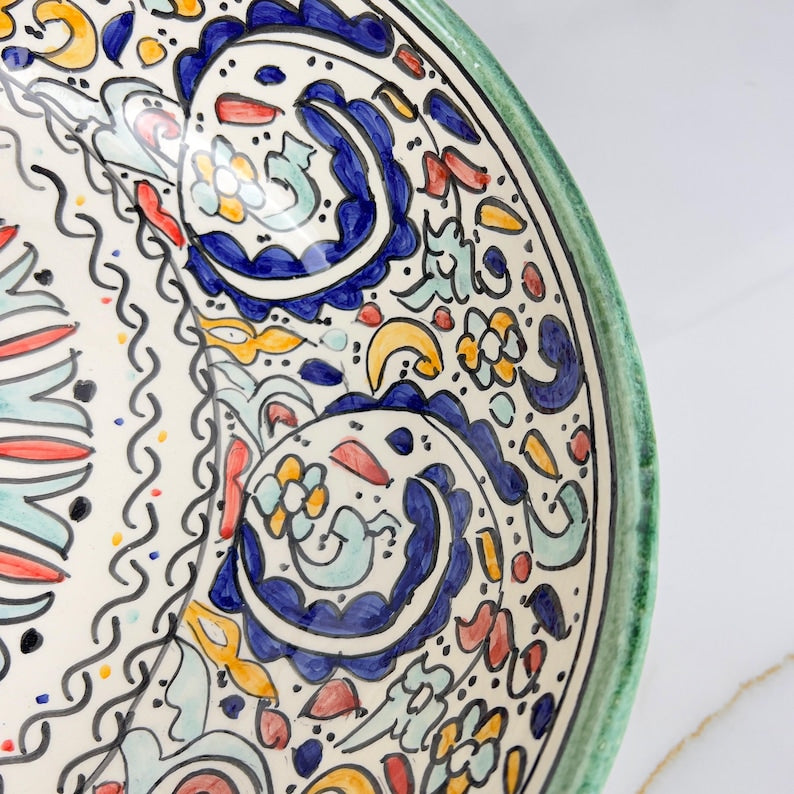 Vasque Marocaine Ovale en céramique de style oriental #313