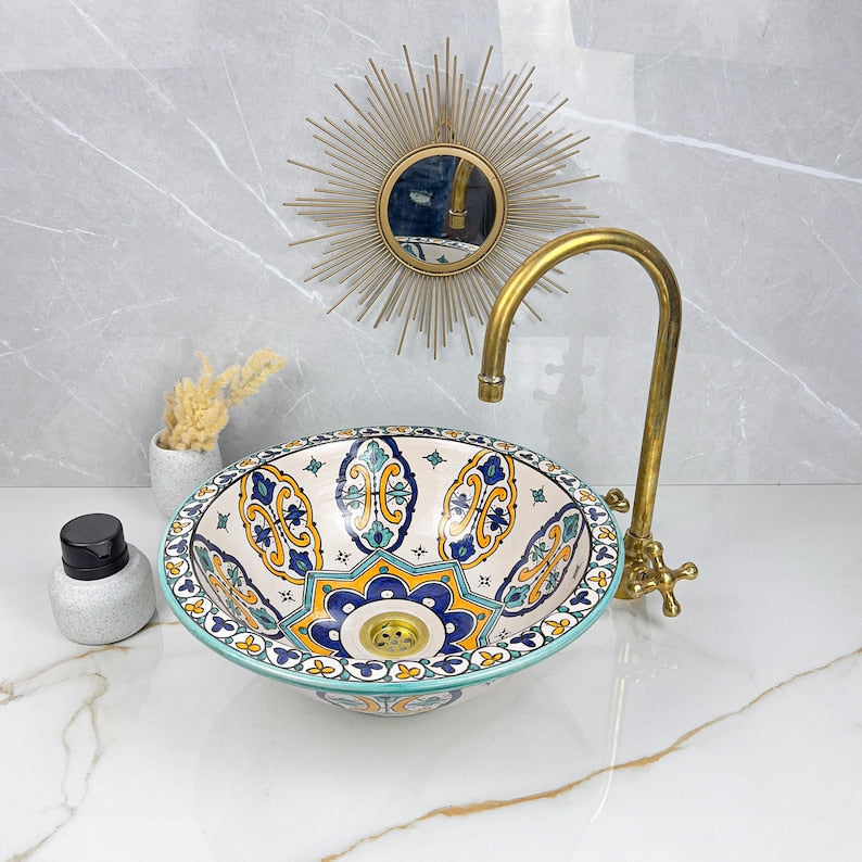 Vasque Marocaine en céramique de style oriental #303