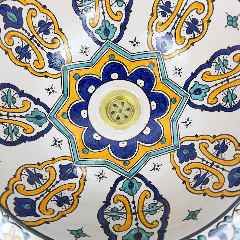 Vasque Marocaine en céramique de style oriental #303