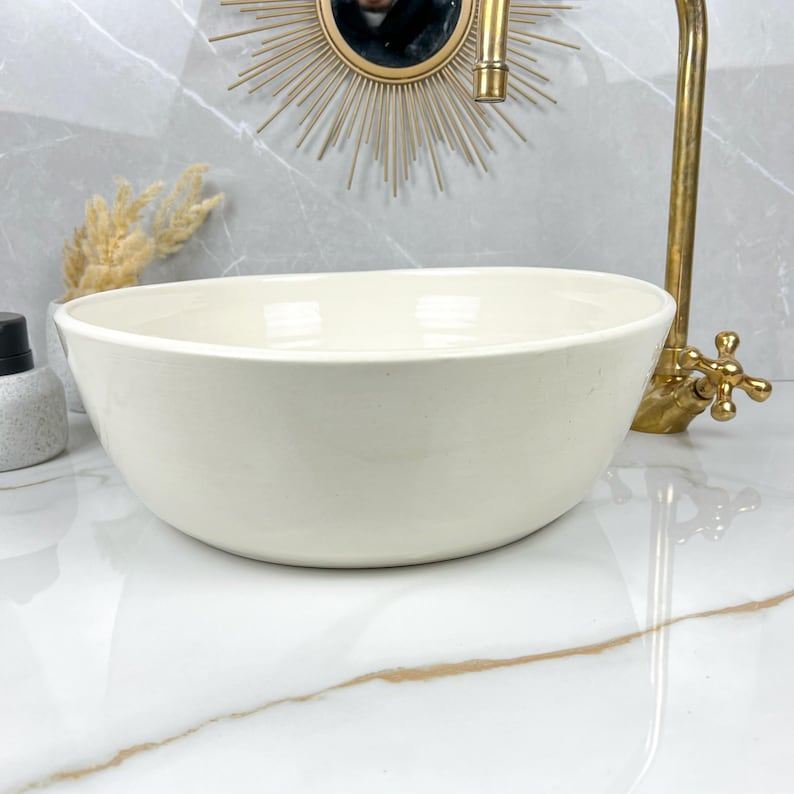 Marokkanisches Keramikwaschbecken im orientalischen Stil #245