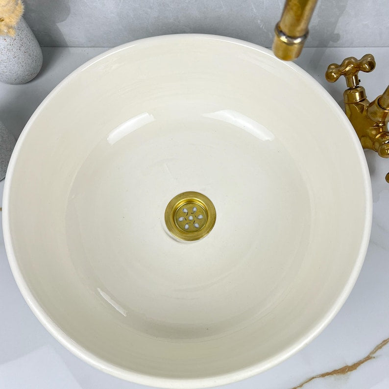 Marokkanisches Keramikwaschbecken im orientalischen Stil #245