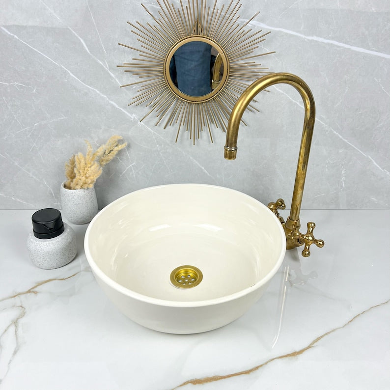 Marokkanisches Keramikwaschbecken im orientalischen Stil #245