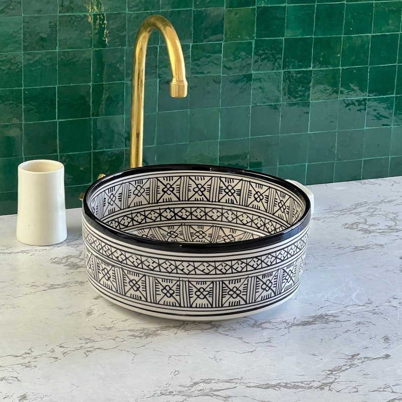 Vasque Marocaine en céramique de style oriental #31
