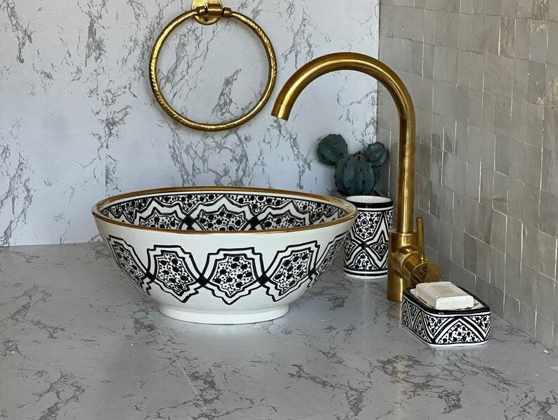Vasque Marocaine en céramique de style oriental #28
