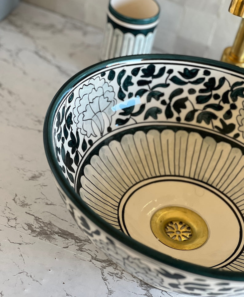 Vasque Marocaine en céramique de style oriental #27