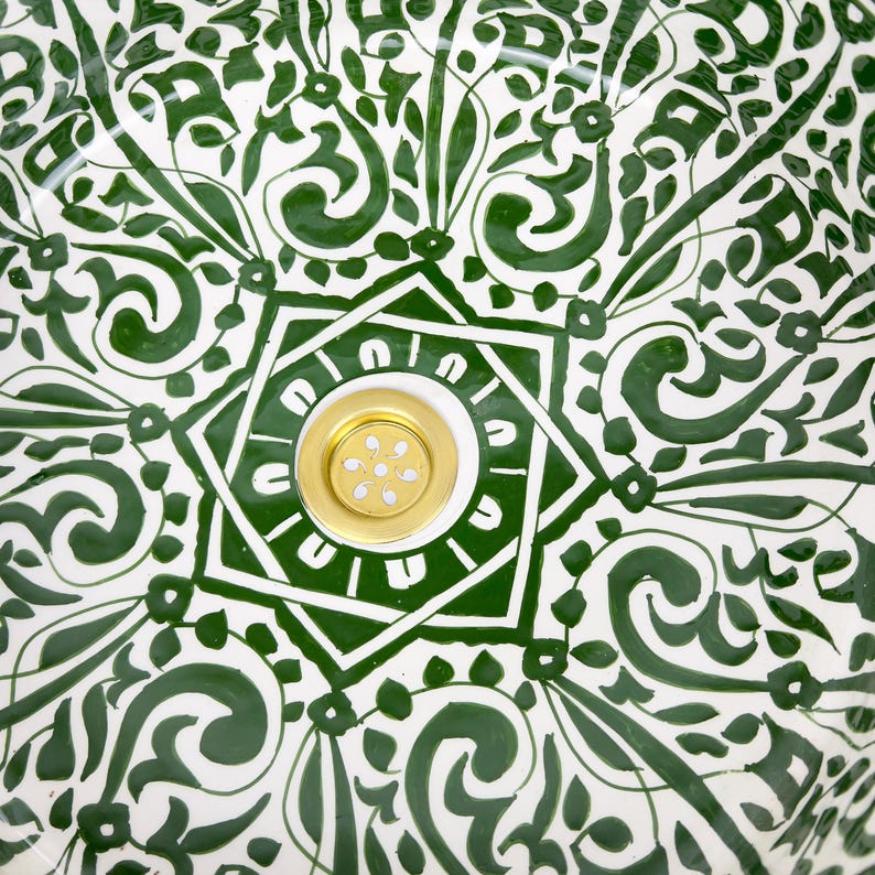 Marokkanisches Keramikwaschbecken im orientalischen Stil #232