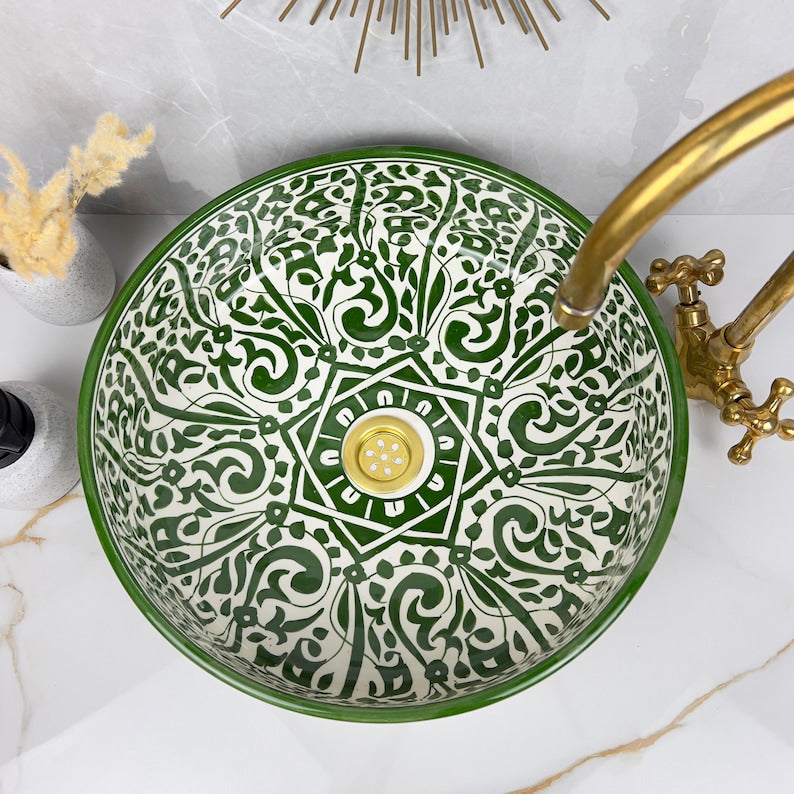 Vasque Marocaine en céramique de style oriental #297