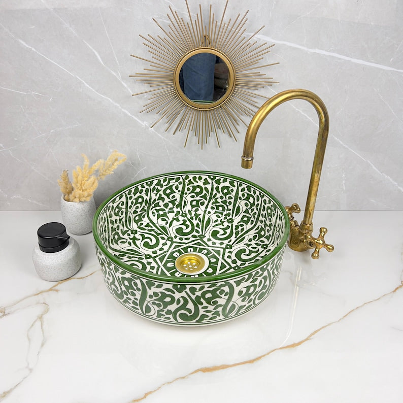 Vasque Marocaine en céramique de style oriental #297