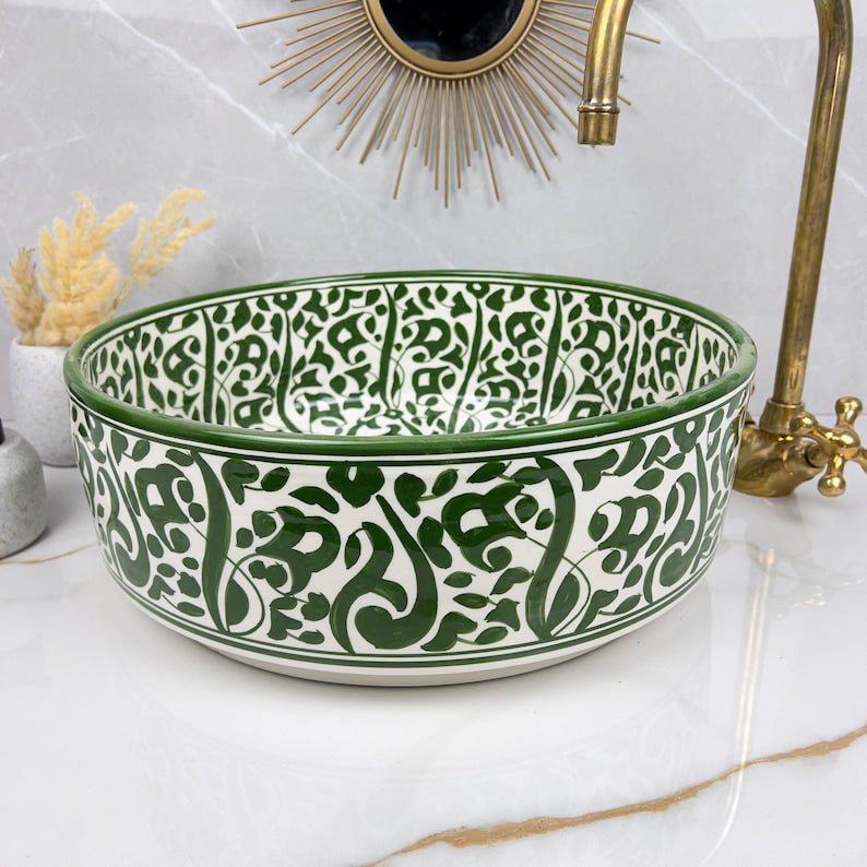 Vasque Marocaine en céramique de style oriental #297