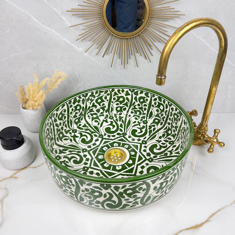 Vasque Marocaine en céramique de style oriental #297