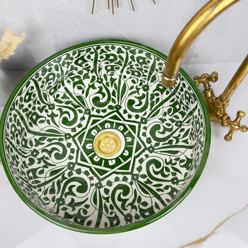 Vasque Marocaine en céramique de style oriental #297