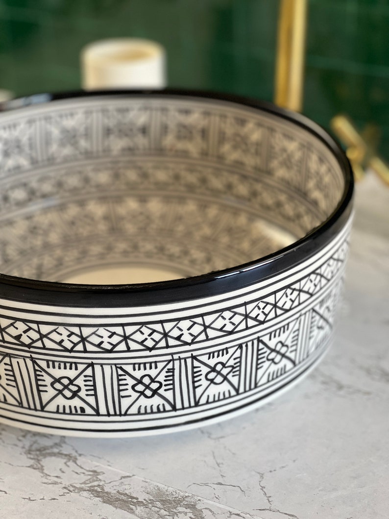 Vasque Marocaine en céramique de style oriental #31