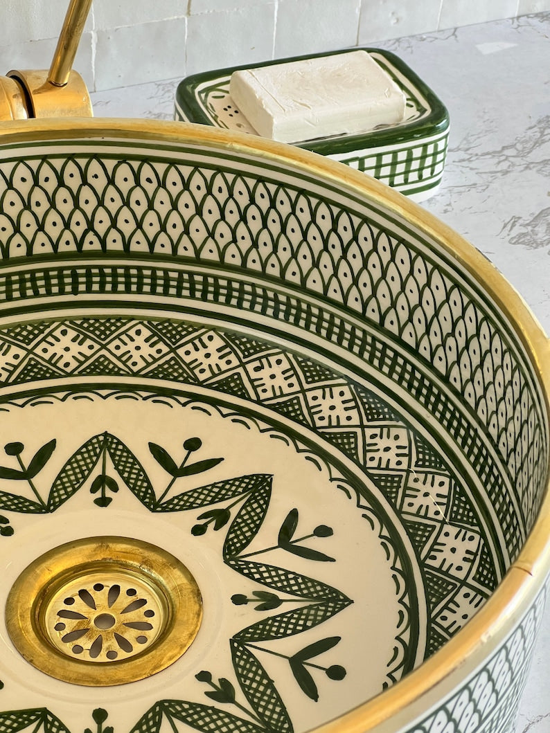 Vasque Marocaine avec contour en laiton #20