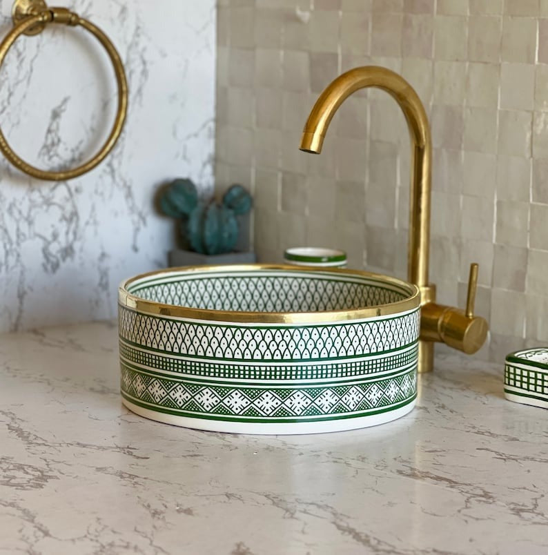Vasque Marocaine avec contour en laiton #20