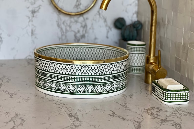 Vasque Marocaine avec contour en laiton #20