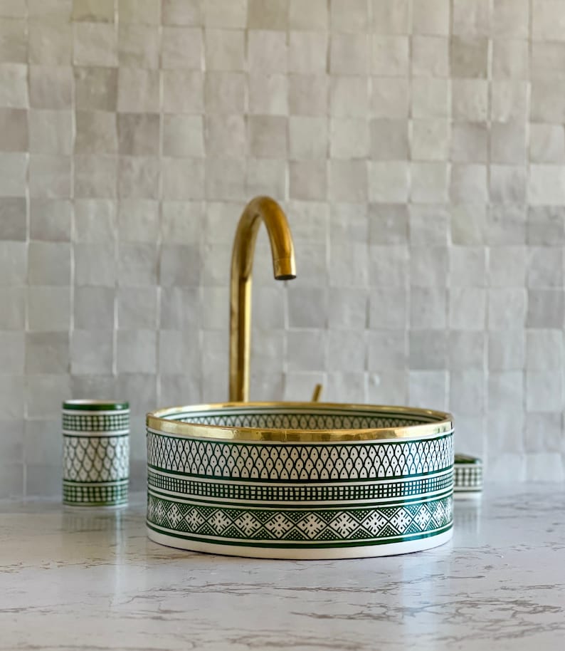 Vasque Marocaine avec contour en laiton #20