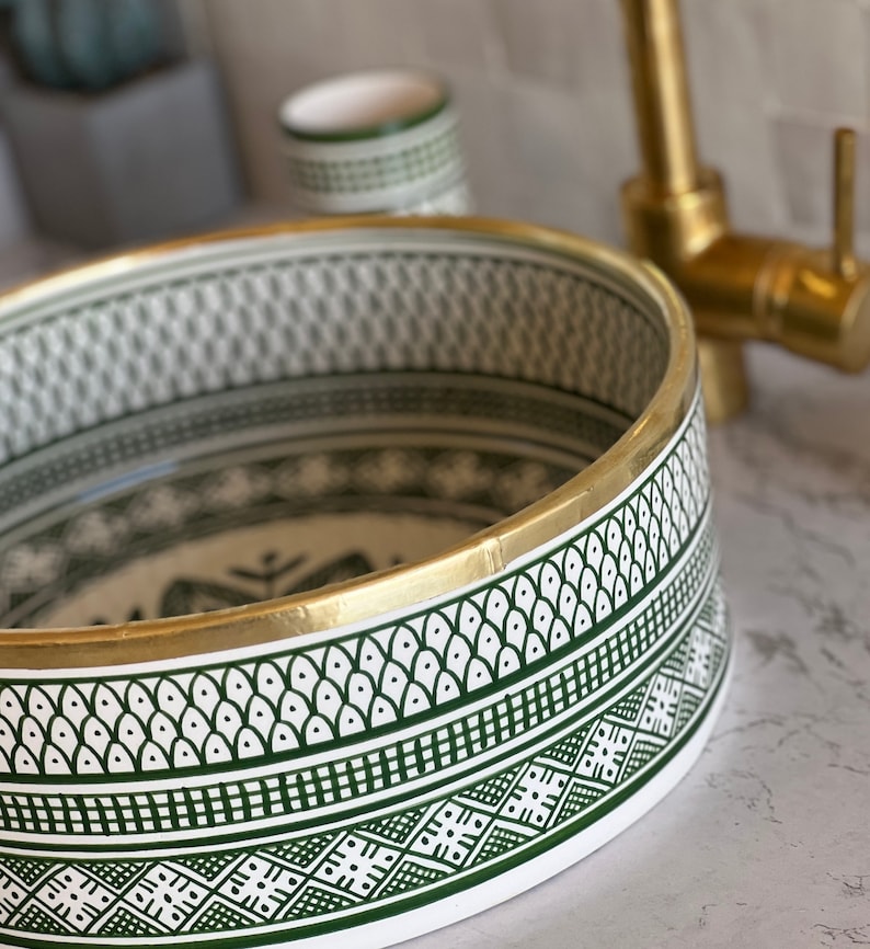 Vasque Marocaine avec contour en laiton #20