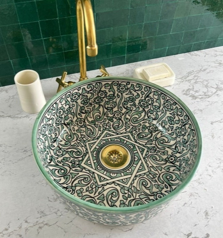 Vasque Marocaine en céramique de style oriental #2