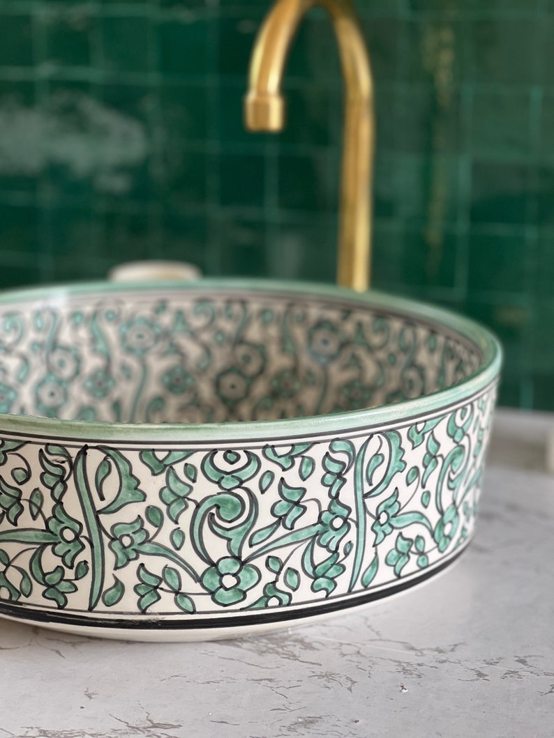 Vasque Marocaine en céramique de style oriental #2