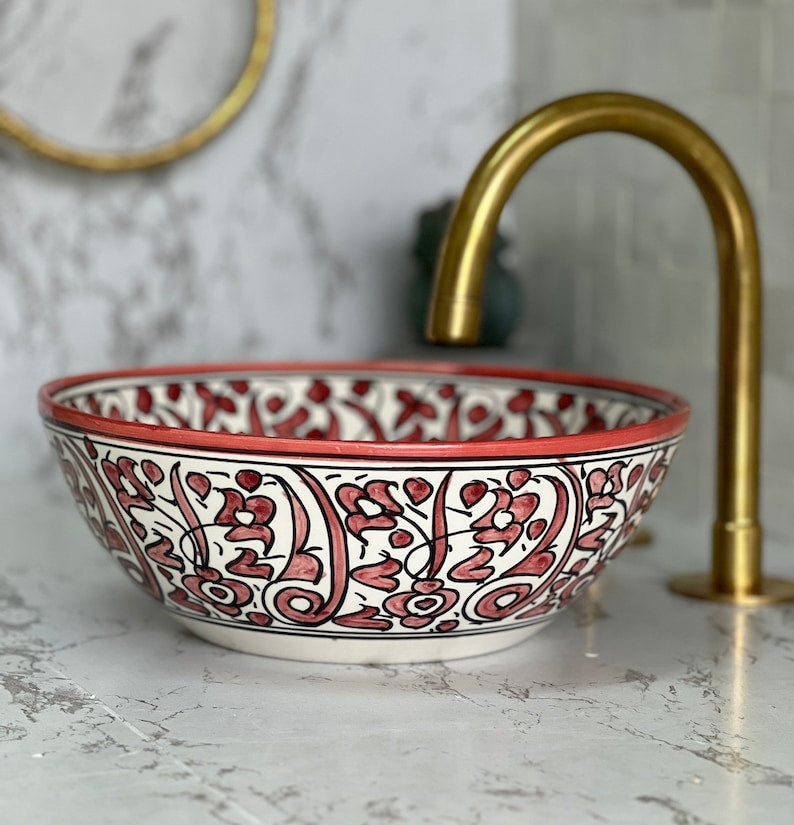 Vasque Marocaine en céramique de style oriental #3