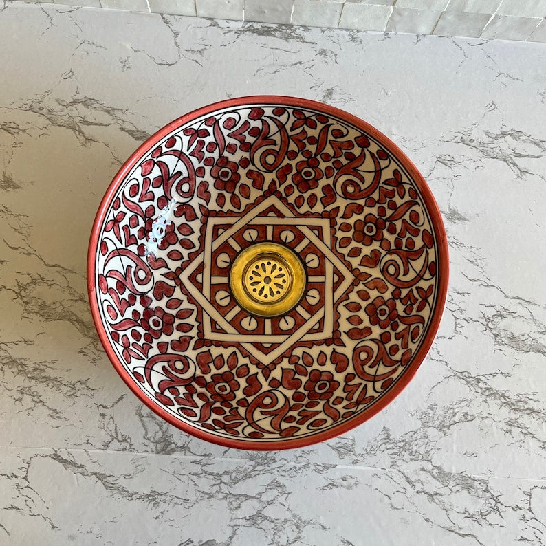 Vasque Marocaine en céramique de style oriental #3