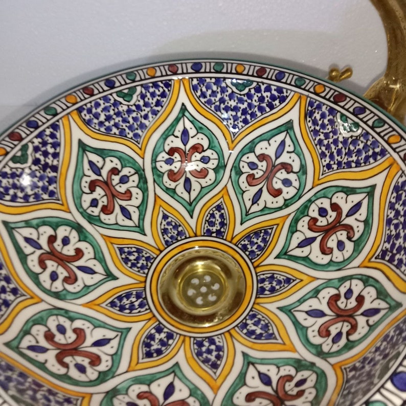 Vasque Marocaine en céramique de style oriental #32