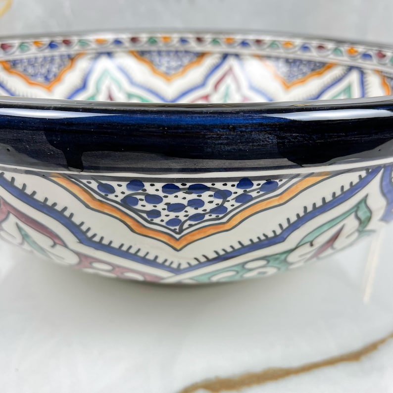 Marokkanisches Keramikwaschbecken im orientalischen Stil #270