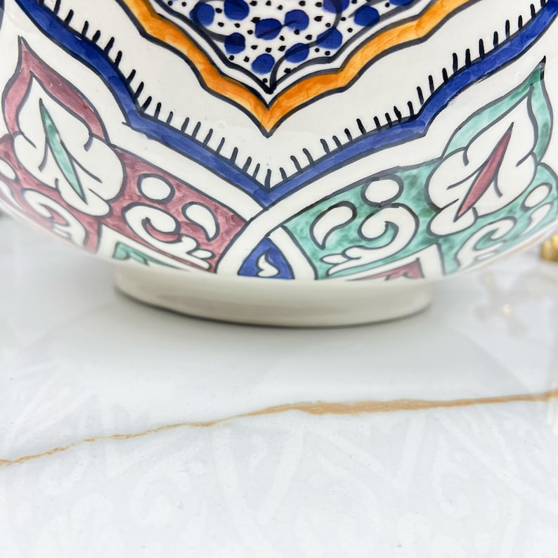 Marokkanisches Keramikwaschbecken im orientalischen Stil #270