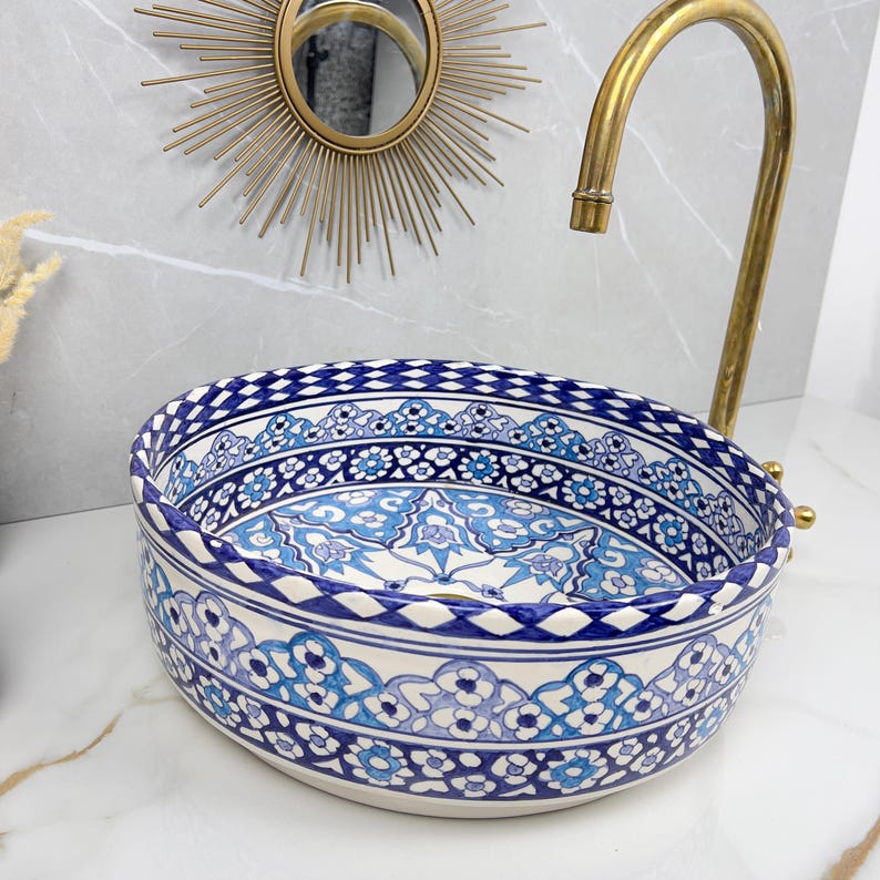 Vasque Marocaine en céramique de style oriental #311