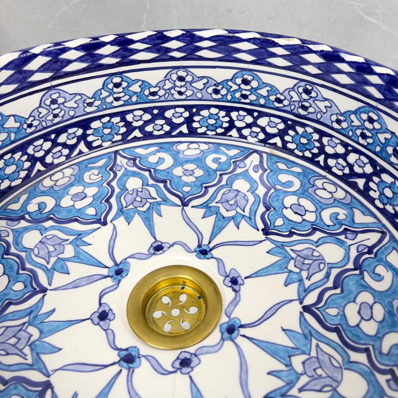 Vasque Marocaine en céramique de style oriental #311