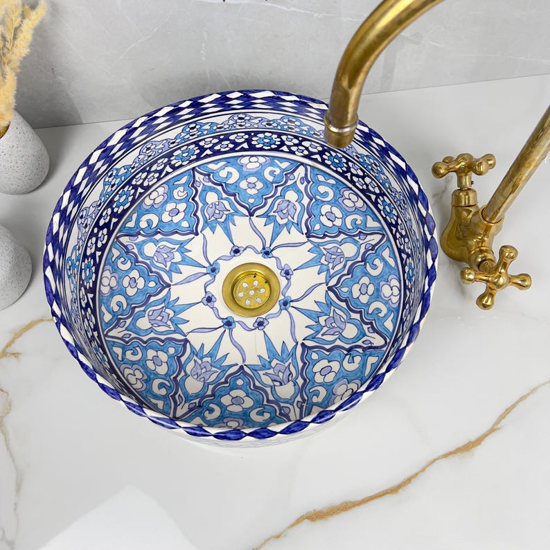 Vasque Marocaine en céramique de style oriental #311