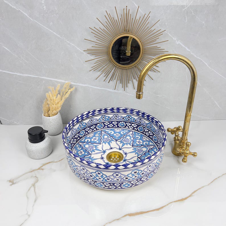 Vasque Marocaine en céramique de style oriental #311