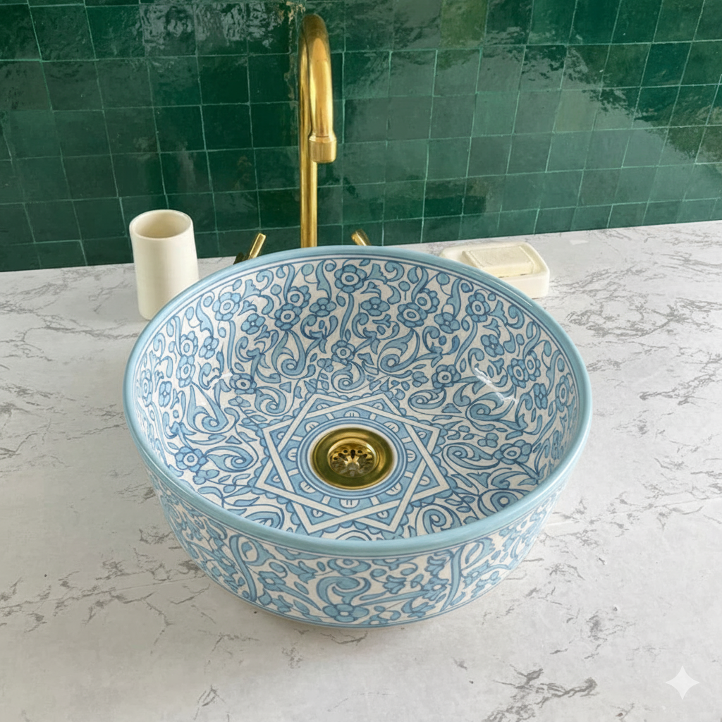 Vasque Marocaine en céramique de style oriental #2