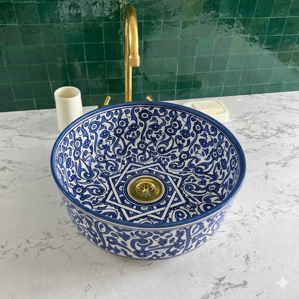 Vasque Marocaine en céramique de style oriental #2