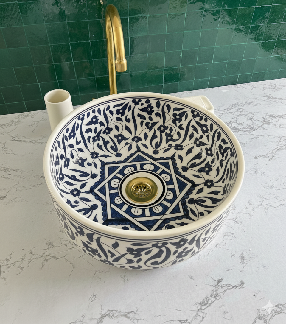 Vasque Marocaine en céramique de style oriental #1
