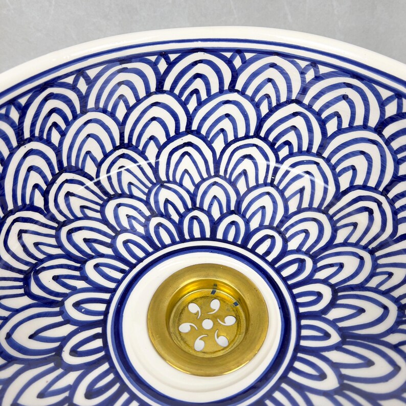 Marokkanisches Keramikwaschbecken im orientalischen Stil #280
