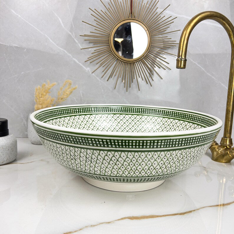Vasque Marocaine en céramique de style oriental #298