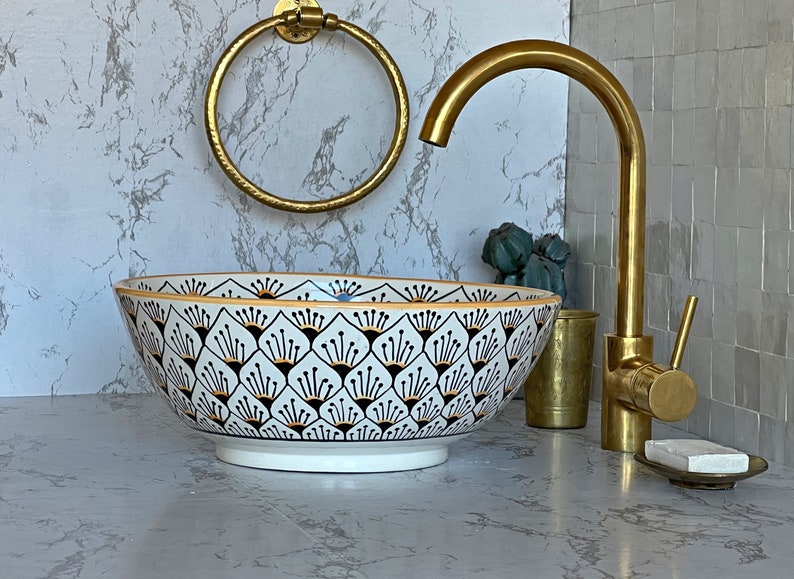 Vasque Marocaine en céramique de style oriental #4